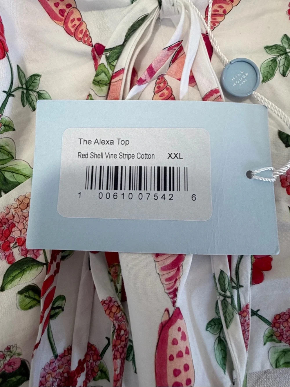 Hill House Red Shell Vine Stripe Matching Set